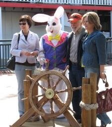 Meet the Bunny on the River on Easter Sunday!